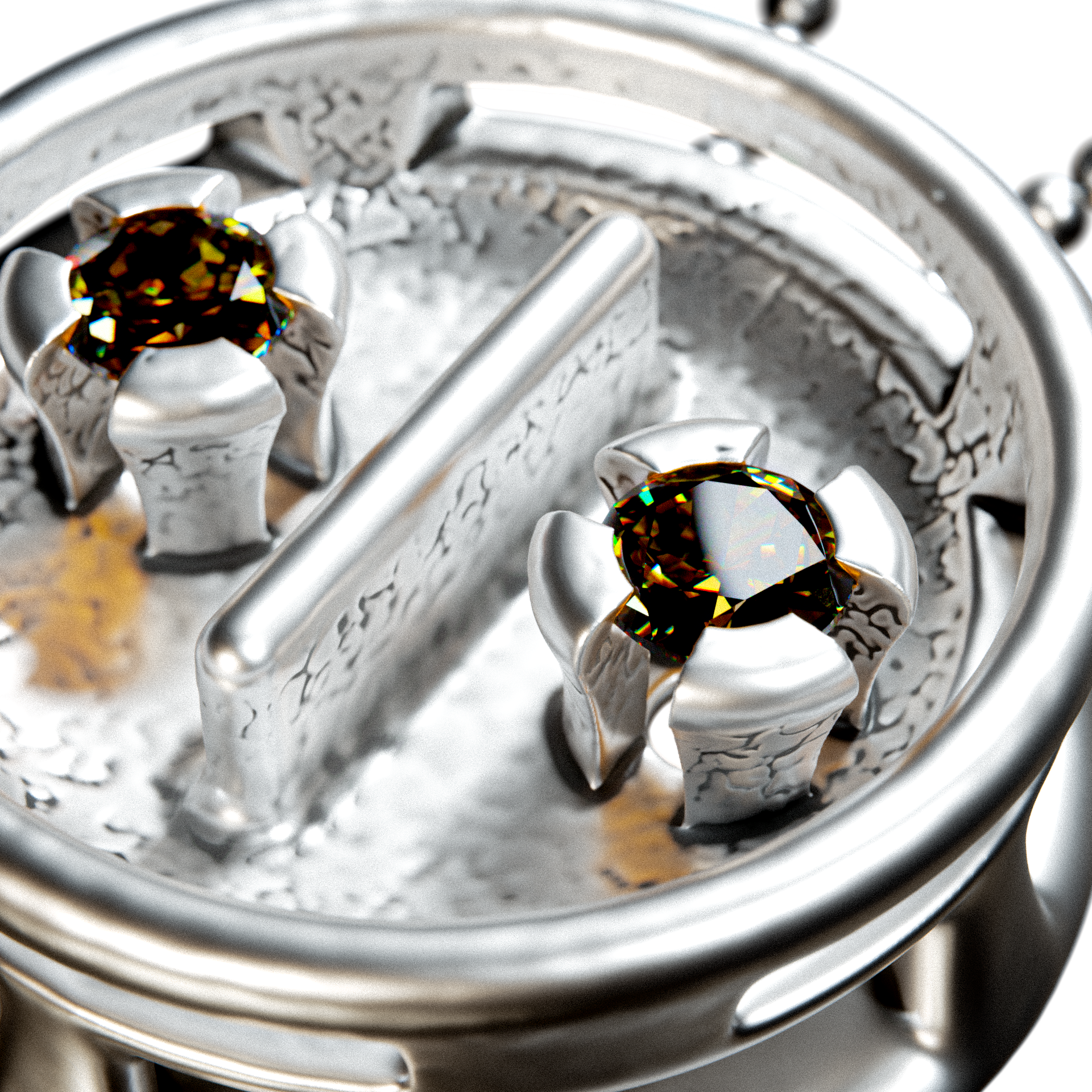 Colar "Daruma" Andaluzita